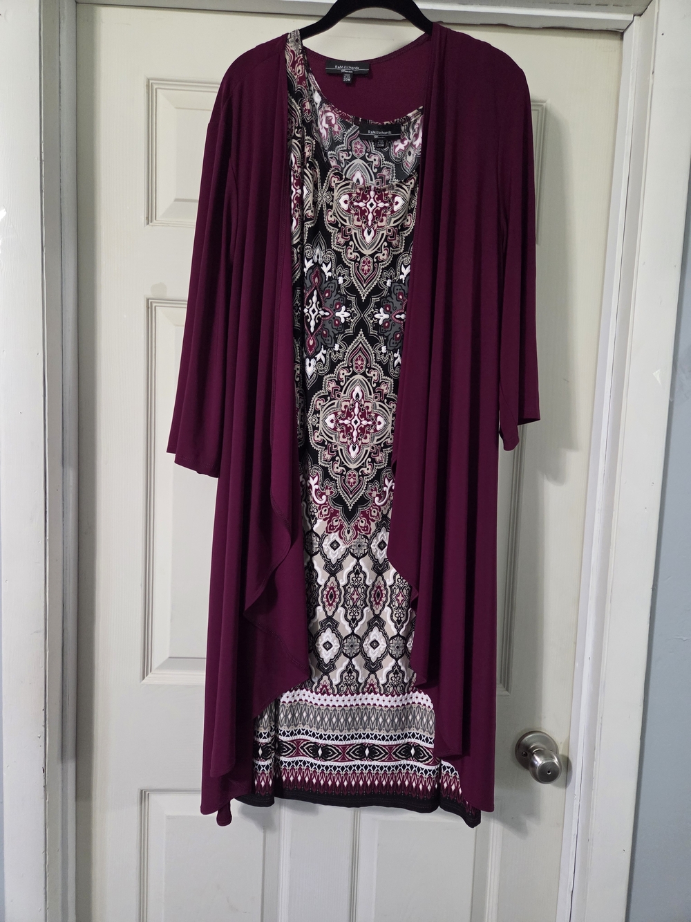 Avenue Plum Open-Front Layered Sweater Cardigan